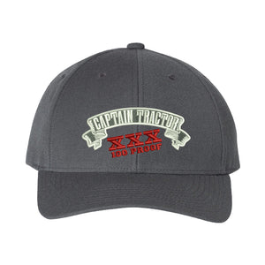 XXL 100 Proof Banner Hat - Curved Bill - Dark Grey