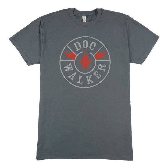 Unisex Grey Circle Logo Tshirt