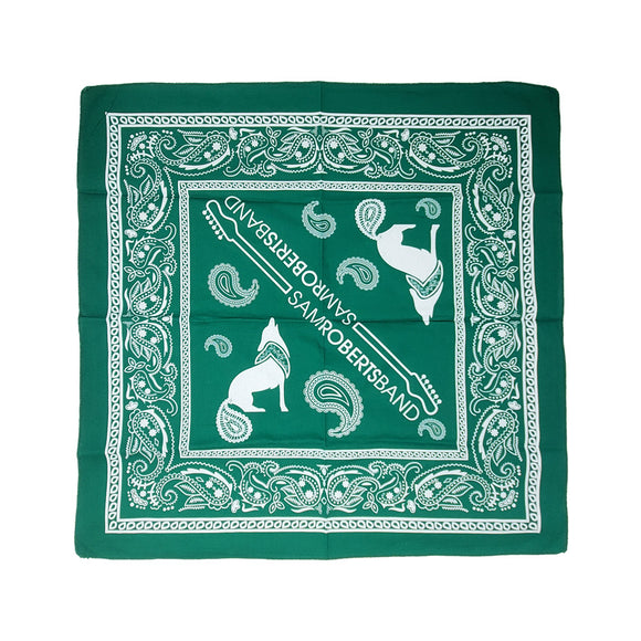 Wolf Bandana - Green