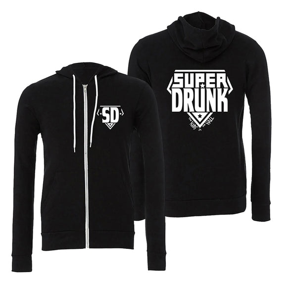 Super Drunk Zip-up Hoodie