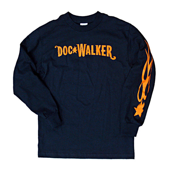 Navy Blue Long-Sleeve Logo T-Shirt