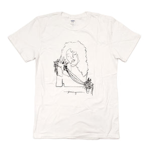Unisex White Shirt: Hand Drawn