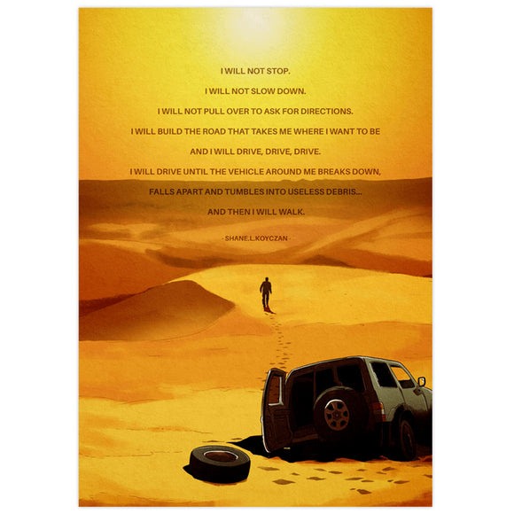I will not stop - Poster
